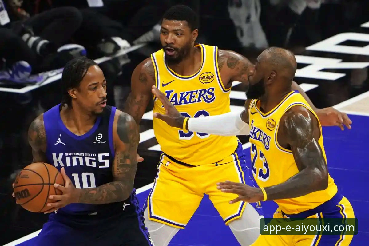 NBA常规赛湖人客场取胜最新动态，爱游戏平台呈现多维度赛事解析